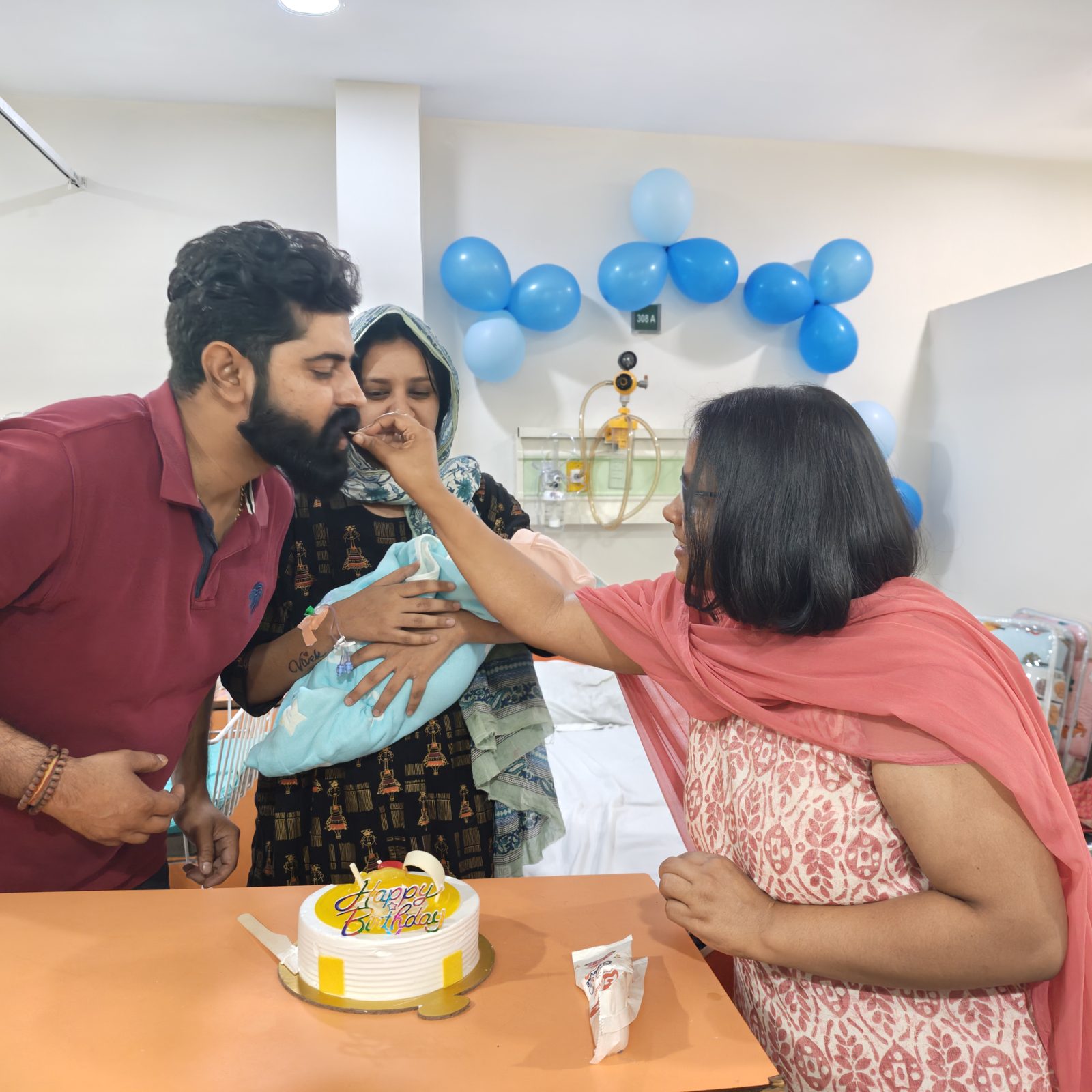 Newborn celebration at Dr. Anam Ghani clinic